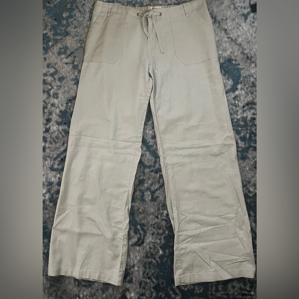 Just Living Linen Pants, Size Large